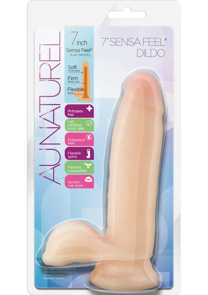 Female Sex Toys Au Naturel Sensa Feel Dildo with Balls Au Naturel