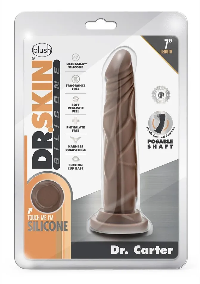 Female Sex Toys Dr Skin Dr Carter Silicone Dildo with Suction Cup Dr Skin