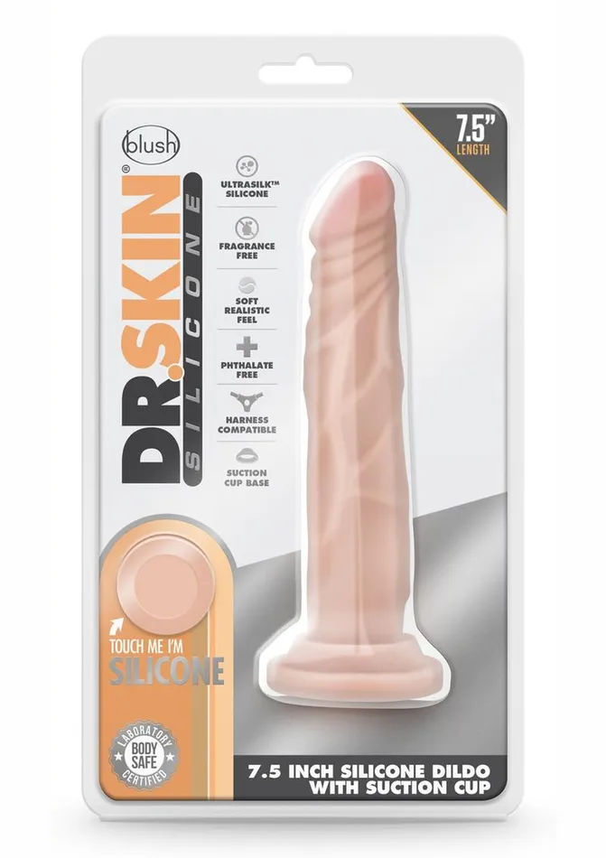Female Sex Toys Dr Skin Dr Carter Silicone Dildo with Suction Cup Dr Skin