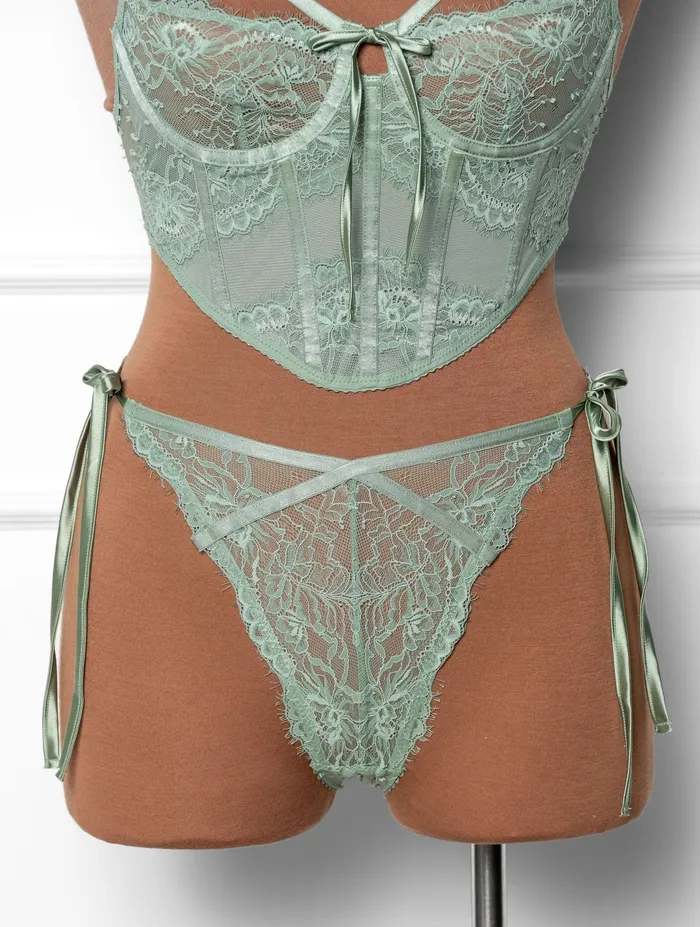 Female Sex Toys Lacy Side Tie Panty Misty Jade Mentionables Female Sex Toys Lacy Side Tie Panty Misty Jade Mentionables