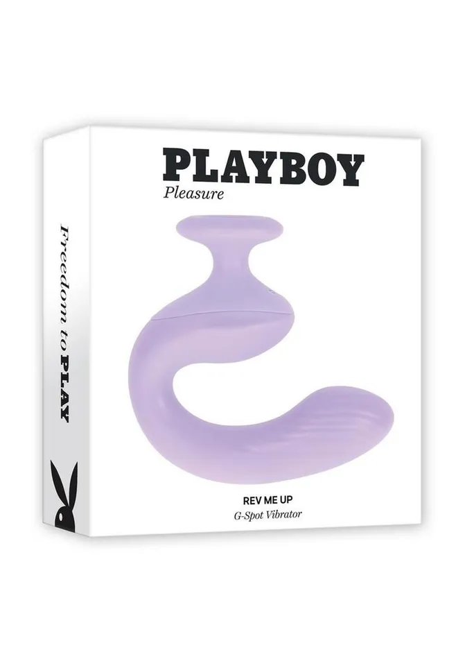 Female Sex Toys Playboy Playboy Rev Me Up Rechargeable Silicone Dual Vibrator with Clitoral Stimulator