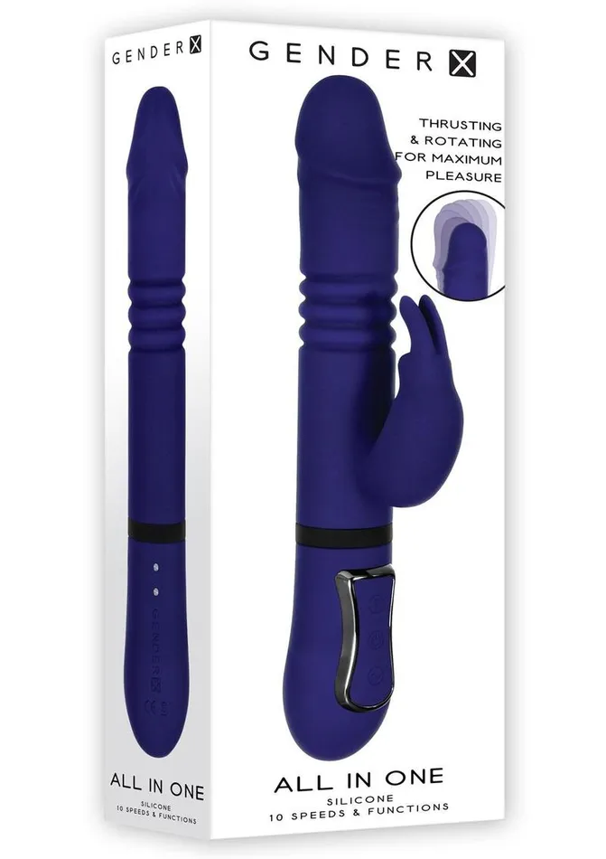 Gender X All In One Rechargeable Silicone Rabbit Vibrator Gender X Female Sex Toys