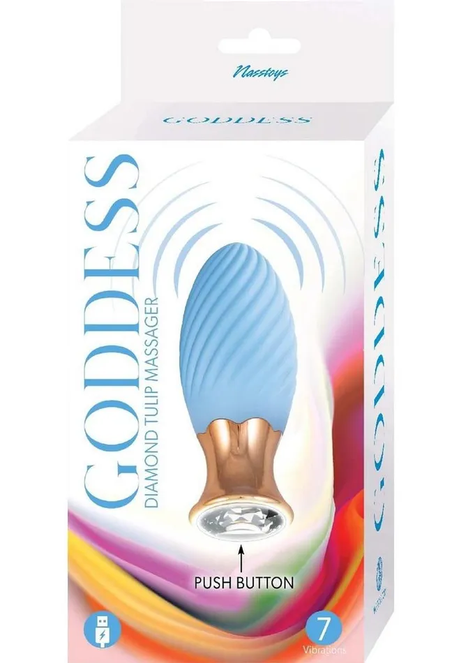 Goddess Diamond Tulip Rechargeable Silicone Massager Goddess Female Sex Toys