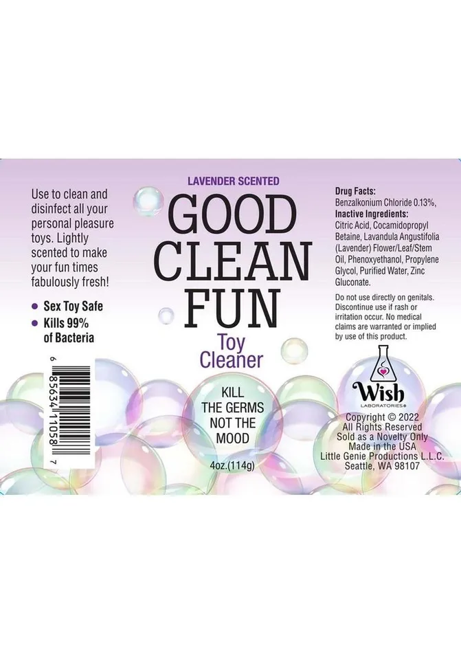Good Clean Fun Vibrators Good Clean Fun Toy Cleaning Spray Lavender