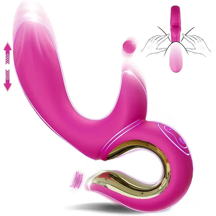 Inyarose Female Sex Toys DualMotor Thrusting Vibrating GSpot Stimulator