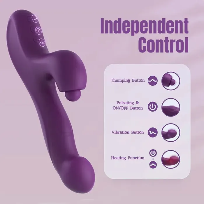 Inyarose Female Sex Toys TripleAction Clitoral GSpot Rabbit Vibrator