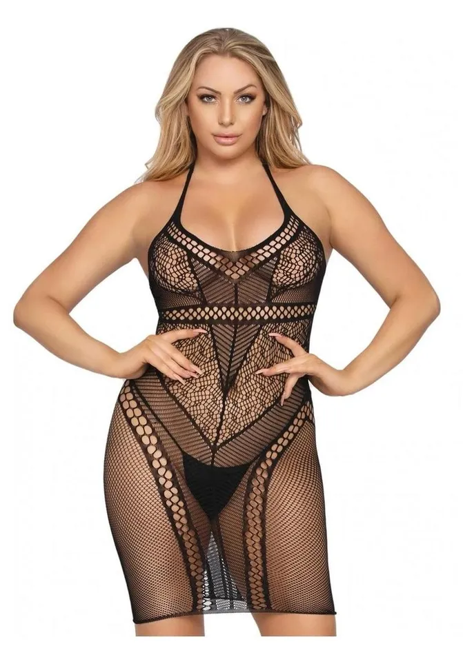 Leg Avenue Multi Net Halter Mini Dress Leg Avenue Vibrators