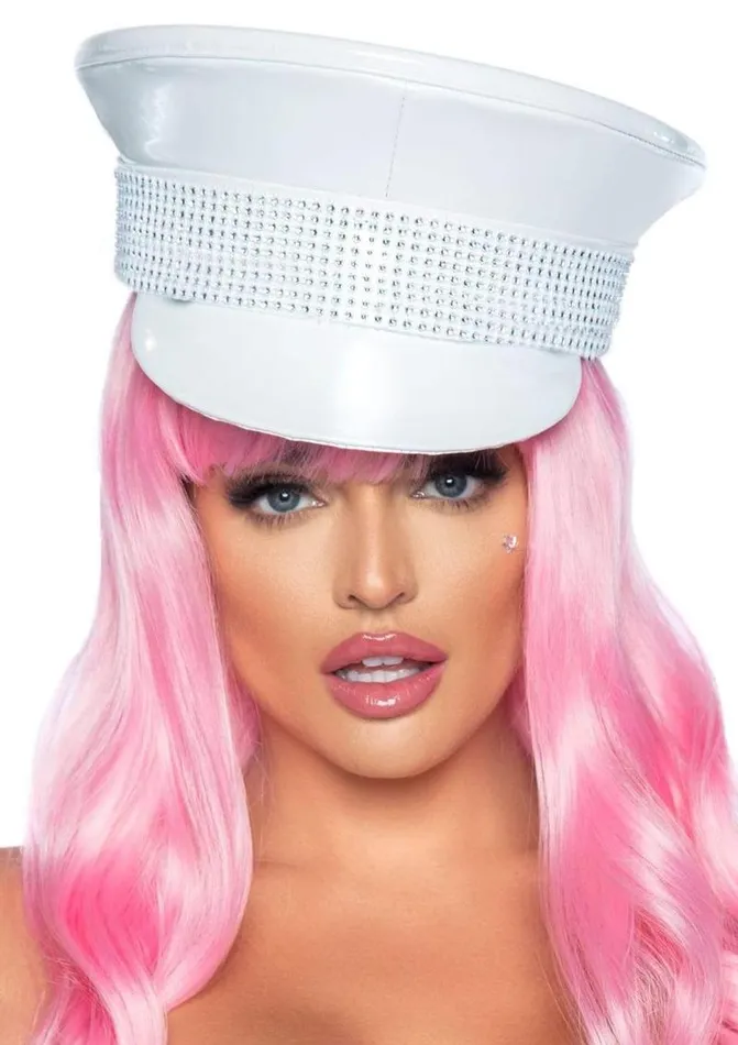 Leg Avenue Rhinestone Trimmed Military Hat Leg Avenue Vibrators