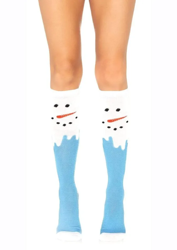 Leg Avenue Vibrators Leg Avenue Snow Man Knee High Socks