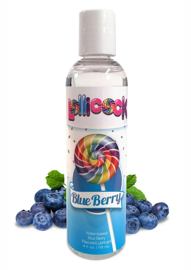 Lollicock Lubricants Lollicock Water Based Flavored Lubricant 4oz Blueberry Lollicock Lubricants Lollicock Water Based Flavored Lubricant 4oz Blueberry