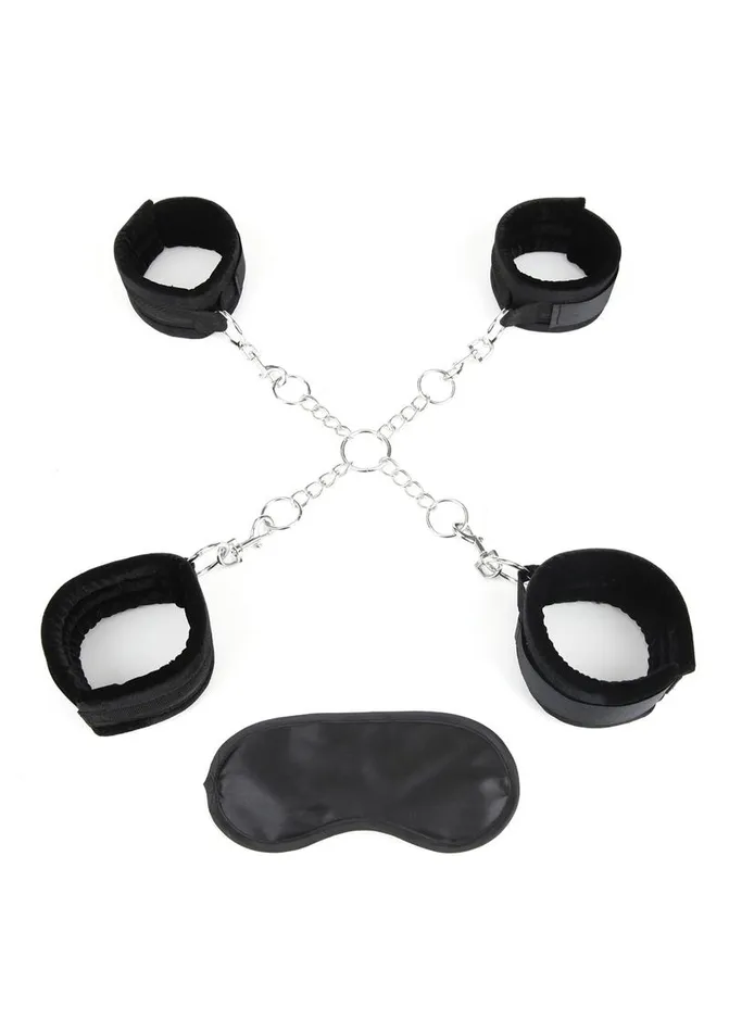 Lux Fetish Couples Lux Fetish Hog Tie with 4 Universal Soft Restraint Cuffs Lux Fetish Couples Lux Fetish Hog Tie with 4 Universal Soft Restraint Cuffs