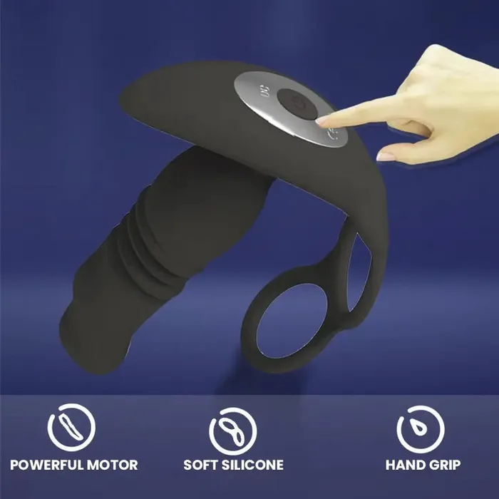 Male Sex Toys 3in1 Vibrating Dual Ring Prostate Massager Inyarose