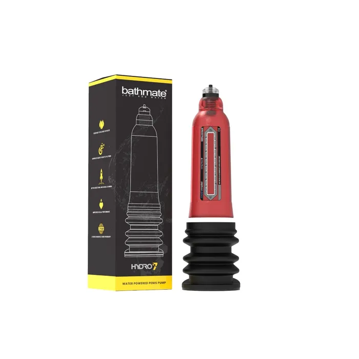 Male Sex Toys Bathmate Bathmate Hydro 7 Penis Pump Red