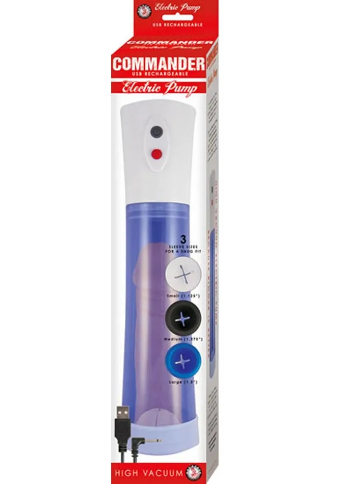 Male Sex Toys Commander Commander Electric Rechargeable Penis Pump Male Sex Toys Commander Commander Electric Rechargeable Penis Pump