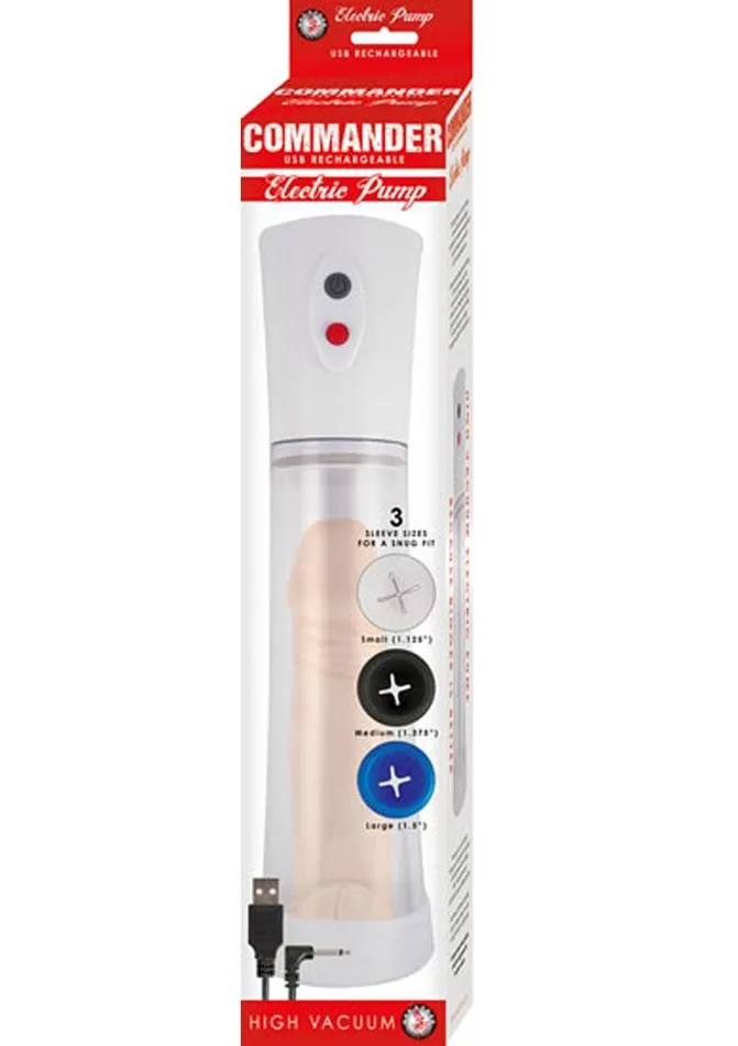 Male Sex Toys Commander Commander Electric Rechargeable Penis Pump Male Sex Toys Commander Commander Electric Rechargeable Penis Pump