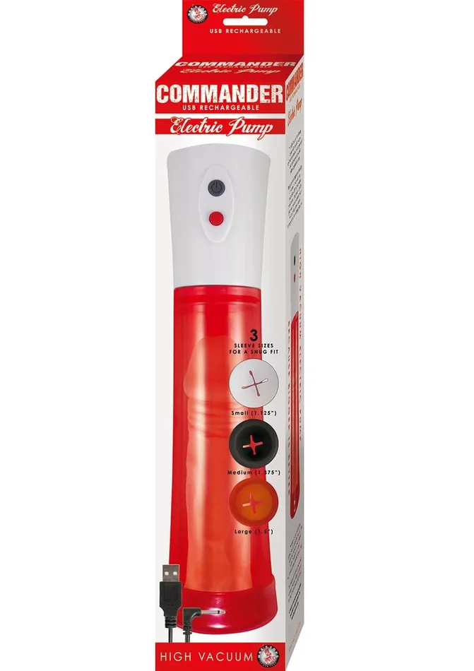 Male Sex Toys Commander Commander Electric Rechargeable Penis Pump Male Sex Toys Commander Commander Electric Rechargeable Penis Pump