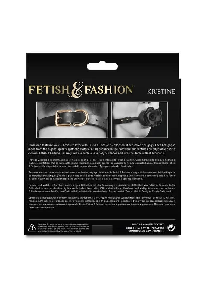 Male Sex Toys Fetish and Fashion Fetish and Fashion Kristine Silicone Ball Gag