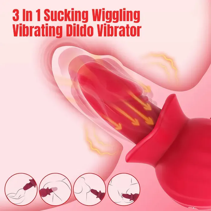 Male Sex Toys Inyarose Rose Anal Vagina Pump Dildo Stimulator