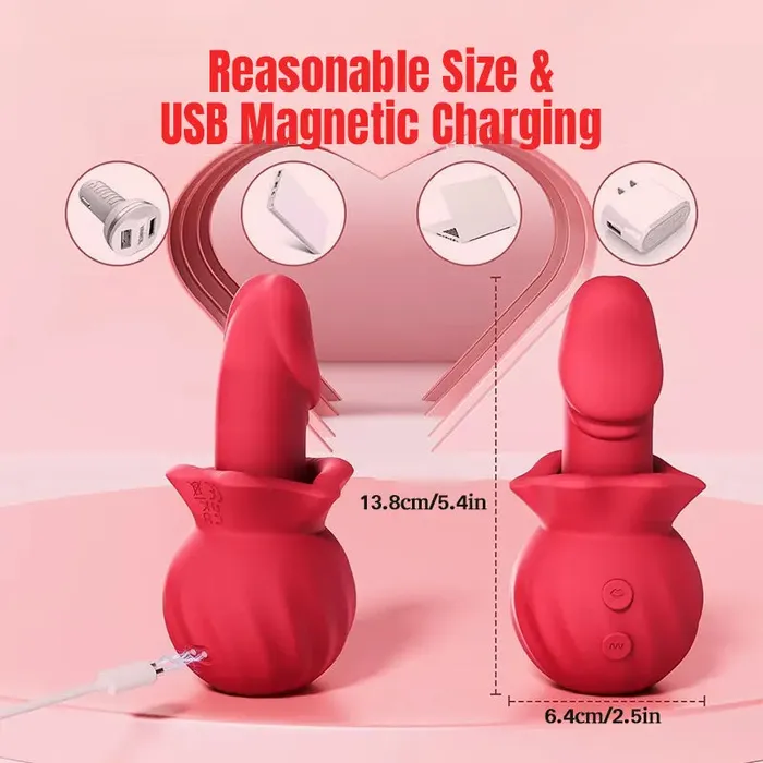Male Sex Toys Inyarose Rose Anal Vagina Pump Dildo Stimulator
