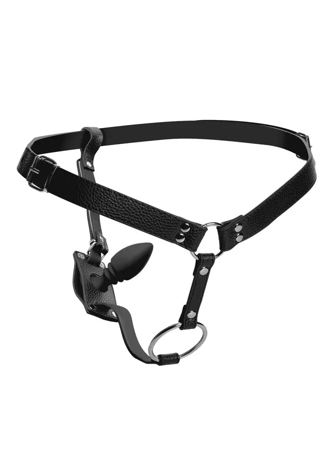 Male Sex Toys STRICT Strict Male Harness with Silicone Anal Plug
