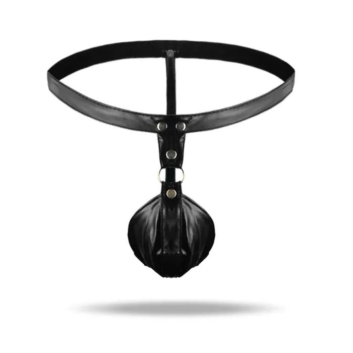 Male Sex Toys Versaley Sexy Lowrise Mens leather thong Tpants