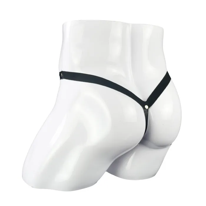 Male Sex Toys Versaley Sexy Lowrise Mens leather thong Tpants
