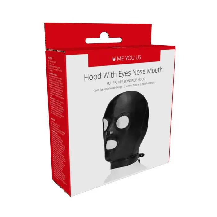Me You Us Black Hood With Eyes Nose Mouth Me You Us Anal