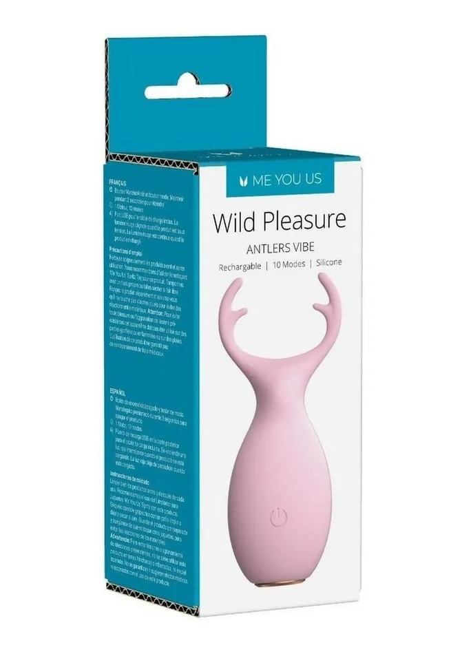 Me You Us Female Sex Toys ME YOU US Wild Pleasure Antlers Vibrating Rechargeable Silicone Stimulator