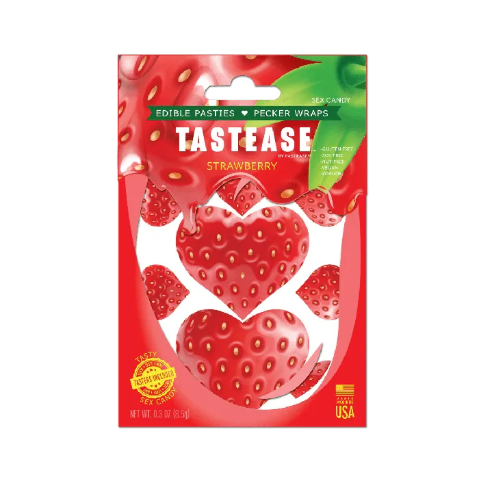 Mentionables Tastease Edible Pasties Strawberry Vibrators Mentionables Tastease Edible Pasties Strawberry Vibrators