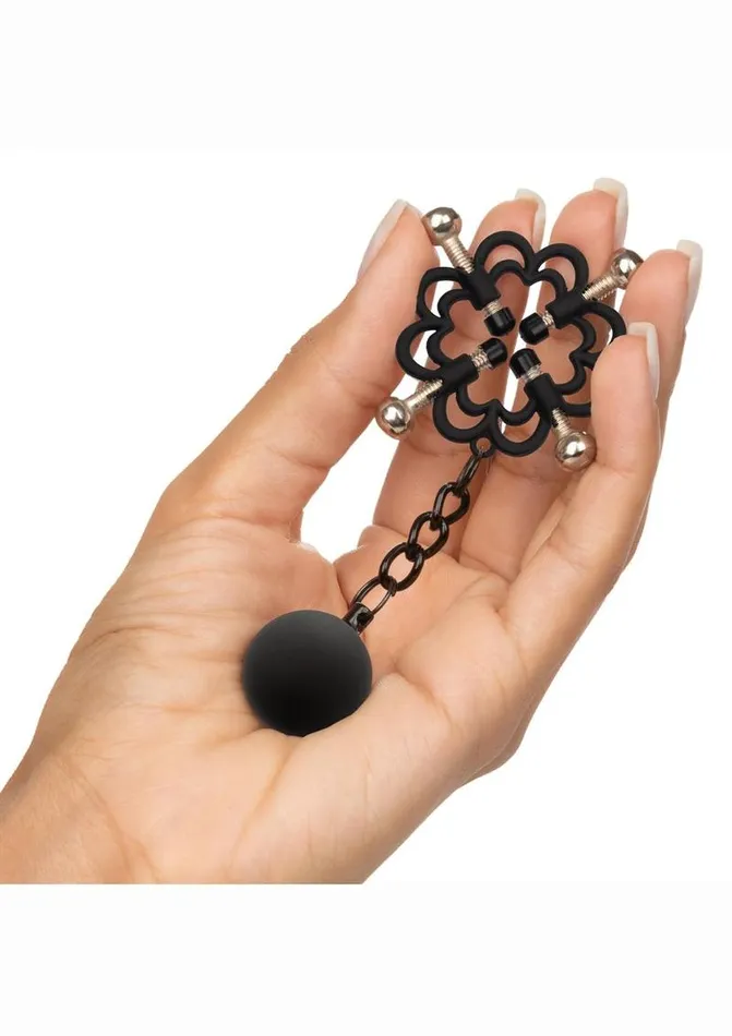 Nipple Grips Male Sex Toys Nipple Grips Power Grip 4Point Weighted Nipple Press Clamps
