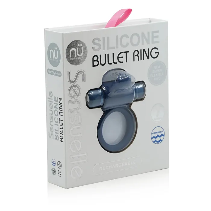 Nu Sensuelle Silicone Vibrating Cock Ring Navy Blue Nu Sensuelle Couples