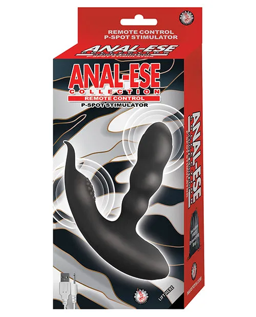 Open Desires Anal Anal Ese Collection Remote Control P Spot Stimulator Black