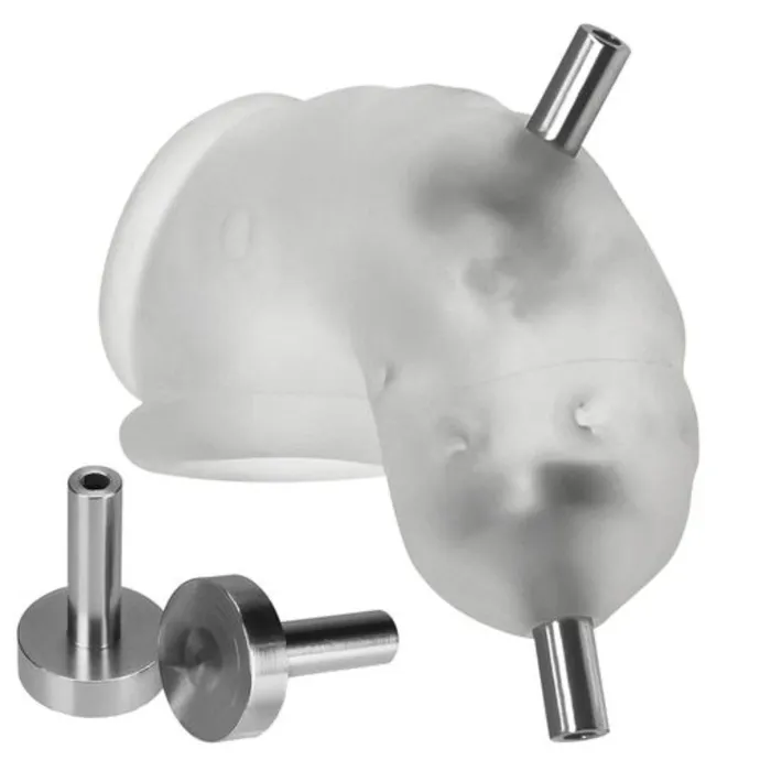 Oxballs Airlock Electro Air Lite Vented Chastity Cage Clear Ice Oxballs Male Sex Toys