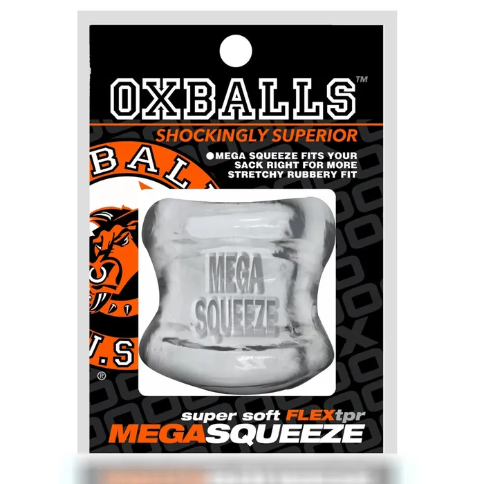 Oxballs Anal Oxballs Mega Squeeze Ergo Fit Ball Stretcher Clear