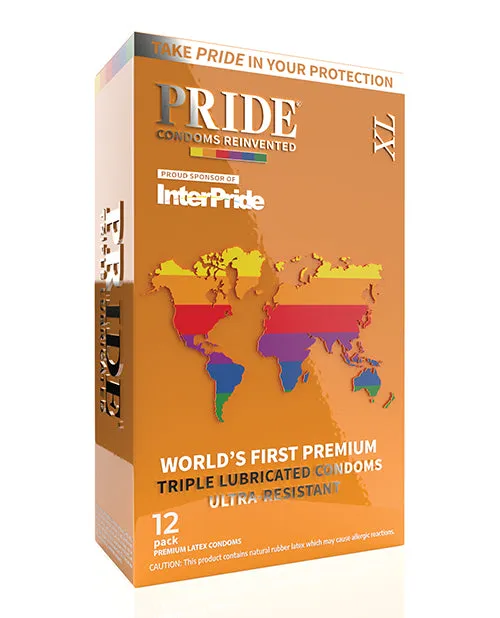 Pride XL Condoms Pack of 12 Open Desires Male Sex Toys