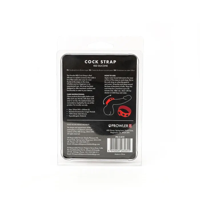 Prowler RED Silicone Cock Strap Red Prowler RED Vibrators