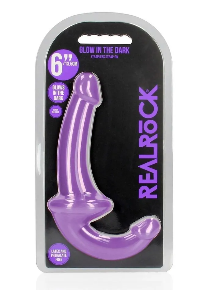 Real Rock Female Sex Toys Realrock Strapless StrapOn Glow In The Dark Dildo
