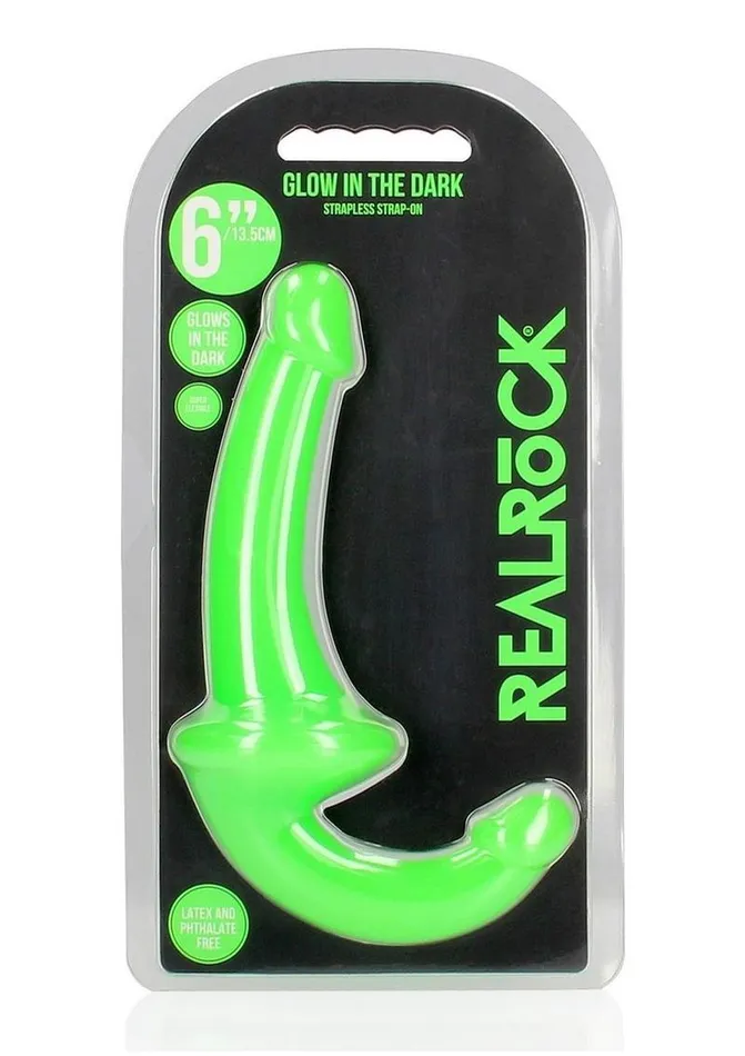 Real Rock Female Sex Toys Realrock Strapless StrapOn Glow In The Dark Dildo