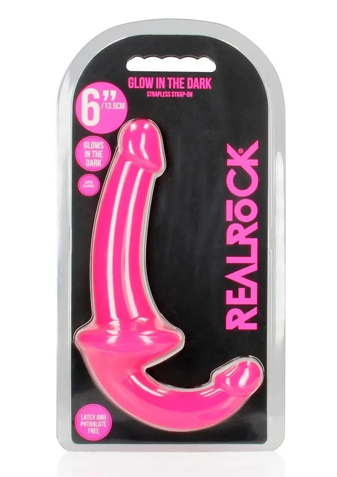 Real Rock Female Sex Toys Realrock Strapless StrapOn Glow In The Dark Dildo