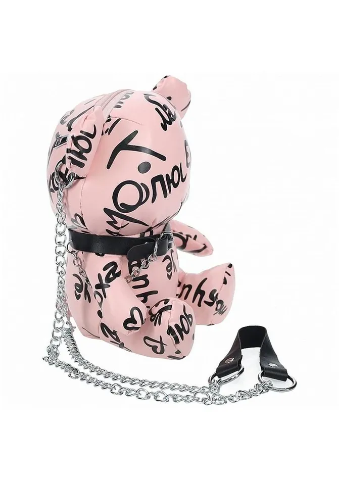 SLine Bear Bag Pleather Writing SLine Vibrators
