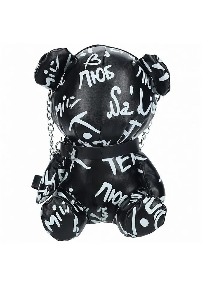 SLine Bear Bag Pleather Writing SLine Vibrators