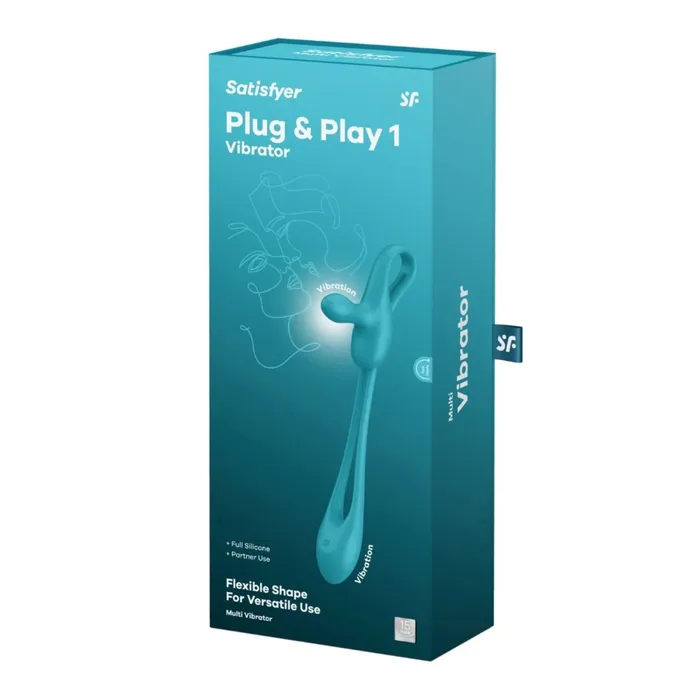 Satisfyer Vibrators Satisfyer Plug Play 1 Flexible Multi Vibrator Blue