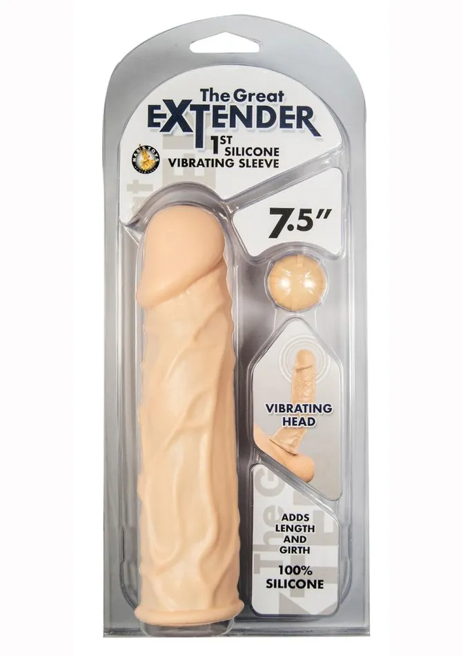 The Great Extender Male Sex Toys Great Extender 1st Silicone Vibrating Sleeve