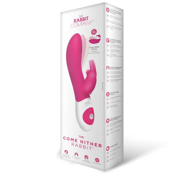 The Rabbit Company The Come Hither Rabbit Vibrator Hot Pink The Rabbit Company Vibrators