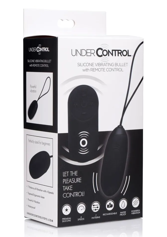 Under Control Female Sex Toys Under Control Rechargeable Silicone Vibrating Bullet with Remote Control