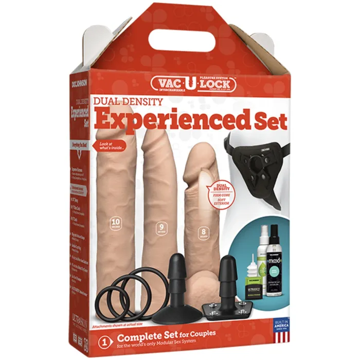 VacULock Female Sex Toys VacULock Dual Density StrapOn Experienced Set