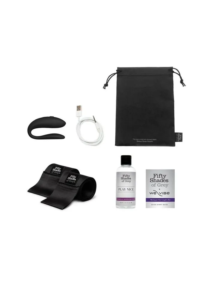 Vibrators Fifty Shades of Grey Fifty Shades Of Grey X WeVibe Moving As One Rechargeable Silicone Couples Kit Vibrators Fifty Shades of Grey Fifty Shades Of Grey X WeVibe Moving As One Rechargeable Silicone Couples Kit