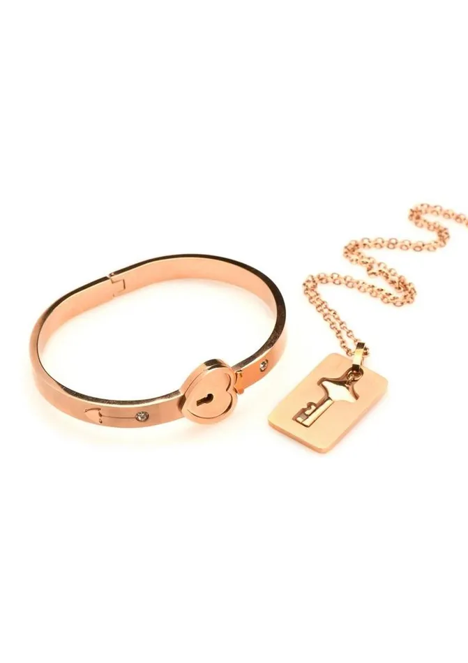 Vibrators Master Series Ms Cuffed Locking Bracelet Necklace