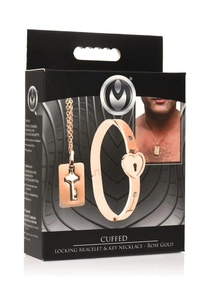 Vibrators Master Series Ms Cuffed Locking Bracelet Necklace