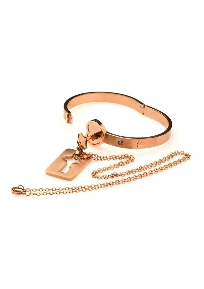 Vibrators Master Series Ms Cuffed Locking Bracelet Necklace